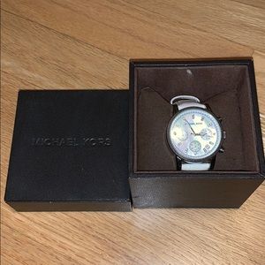 Michael Kors White Pearlized Watch